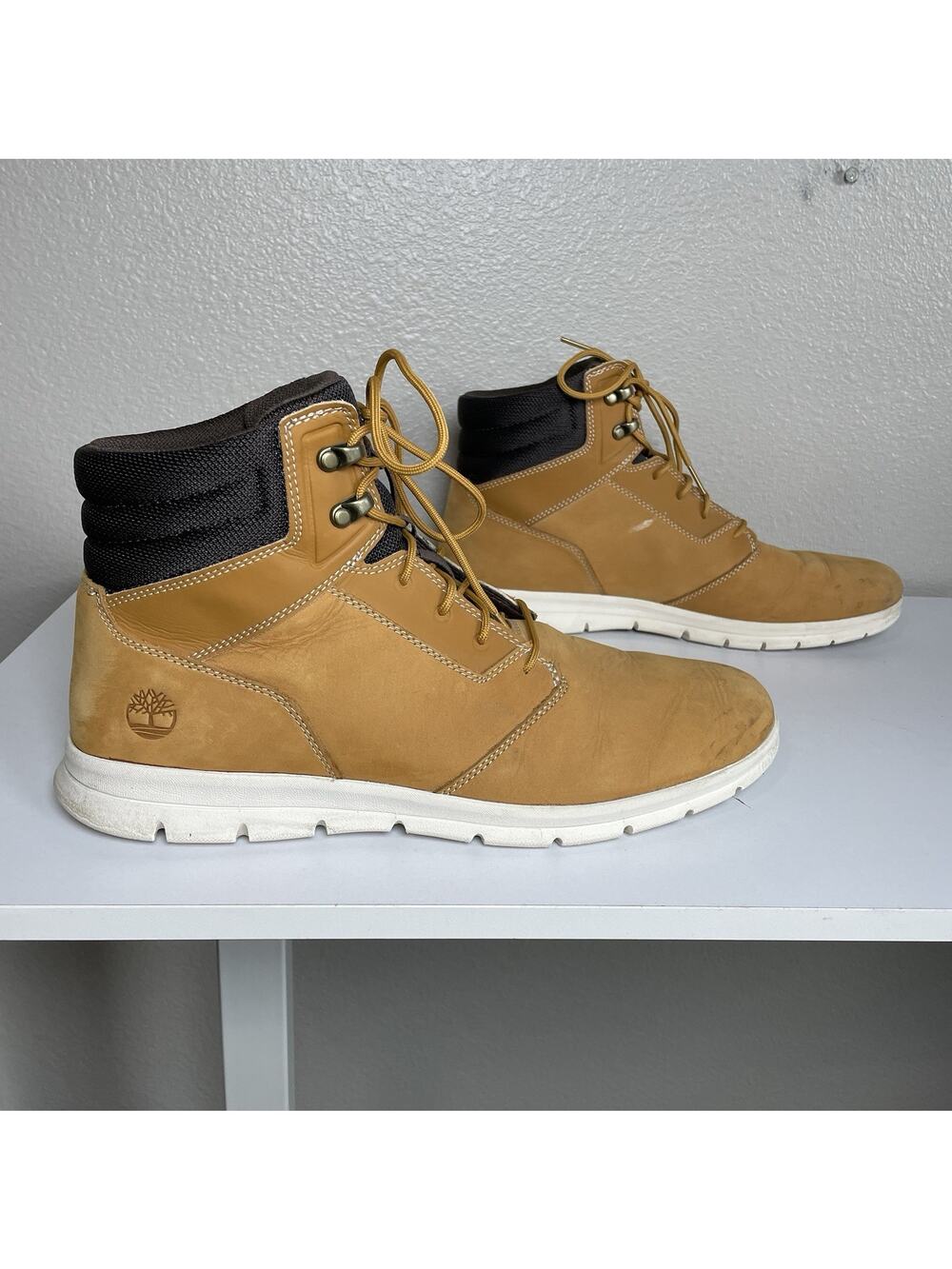 Timberland Graydon Sneaker Boot Size 12 Wheat Nubuck Men A1OEA Hoverlite